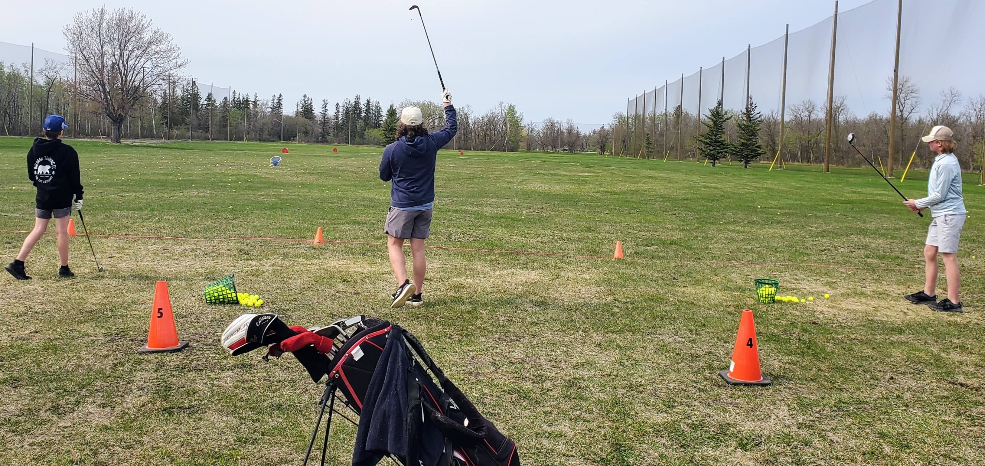 people playing golf